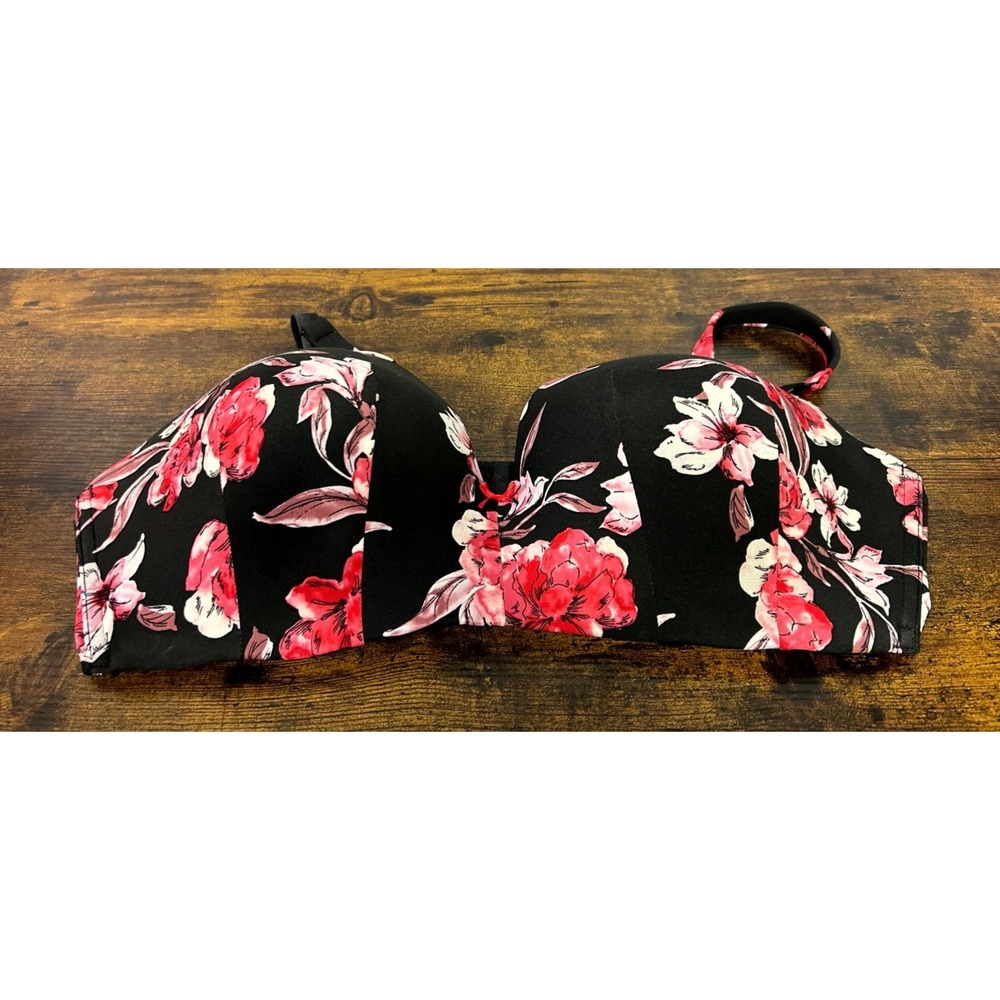 Cacique x Lane Bryant 42DD No-Wire T-Shirt Bra Floral Lightly Lined Wireless - Picture 12 of 12